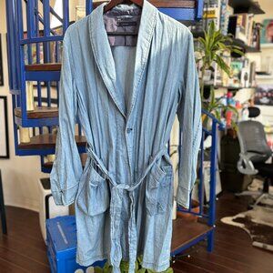 Rageblue Japan Chambray Tie-Waist Coat Size L